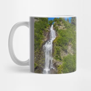 USA. Alaska. Waterfall. Mug